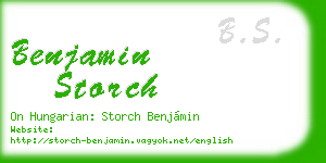 benjamin storch business card